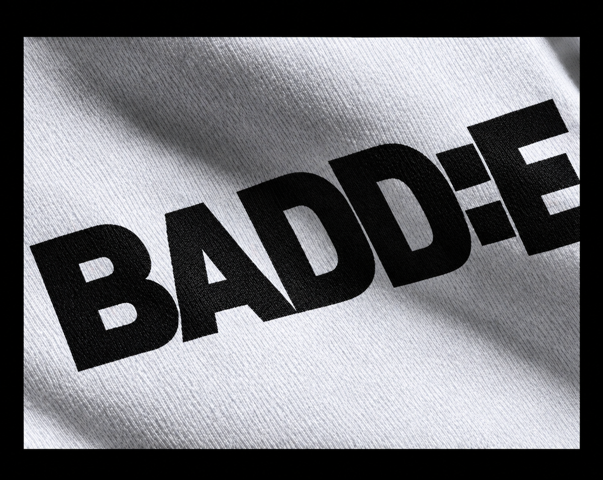 White/Black Baddie Graphic T-shirt