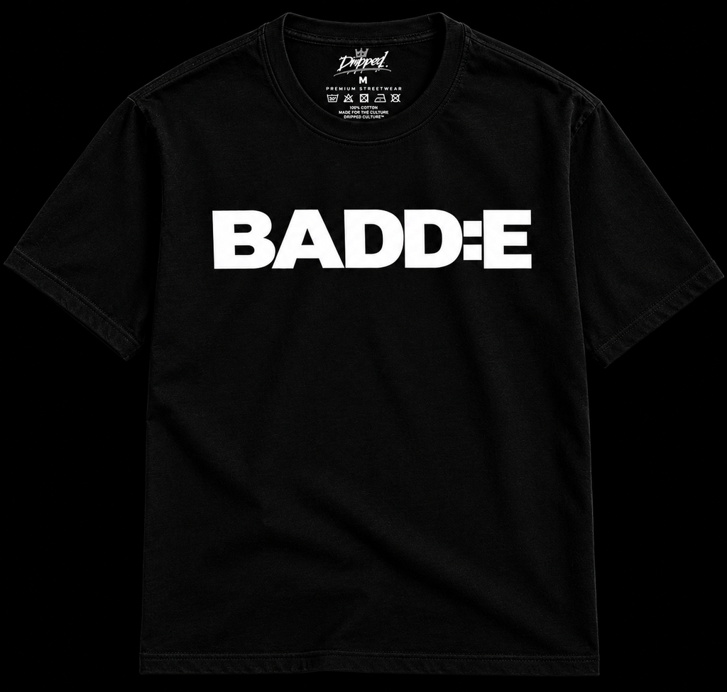Black/White Baddie Graphic T-shirt
