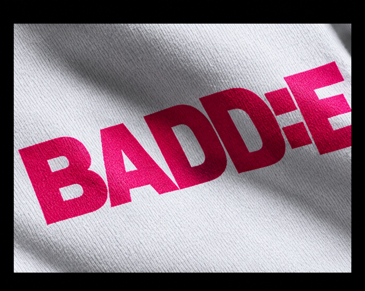 White/Pink Baddie Graphic T-Shirt